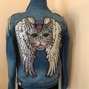 Cat Denim jacket